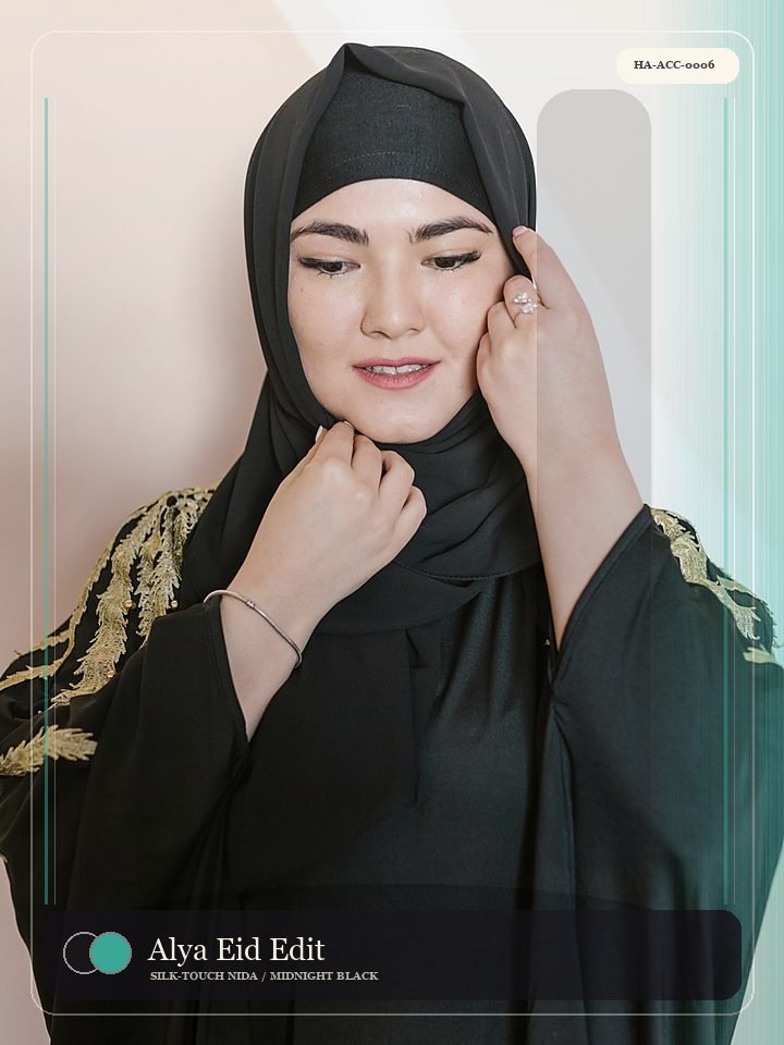 Alya Eid Edit Satin Border Eid Abaya