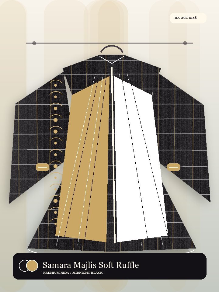 Samara Majlis Soft Ruffle Eid Abaya