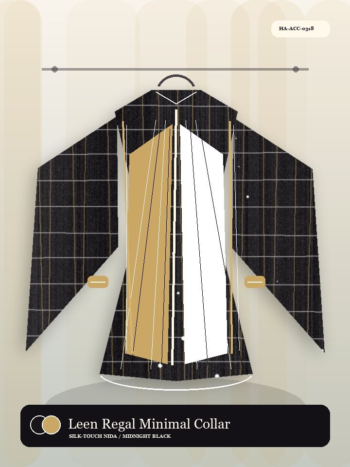 Leen Regal Minimal Collar Oasis Abaya