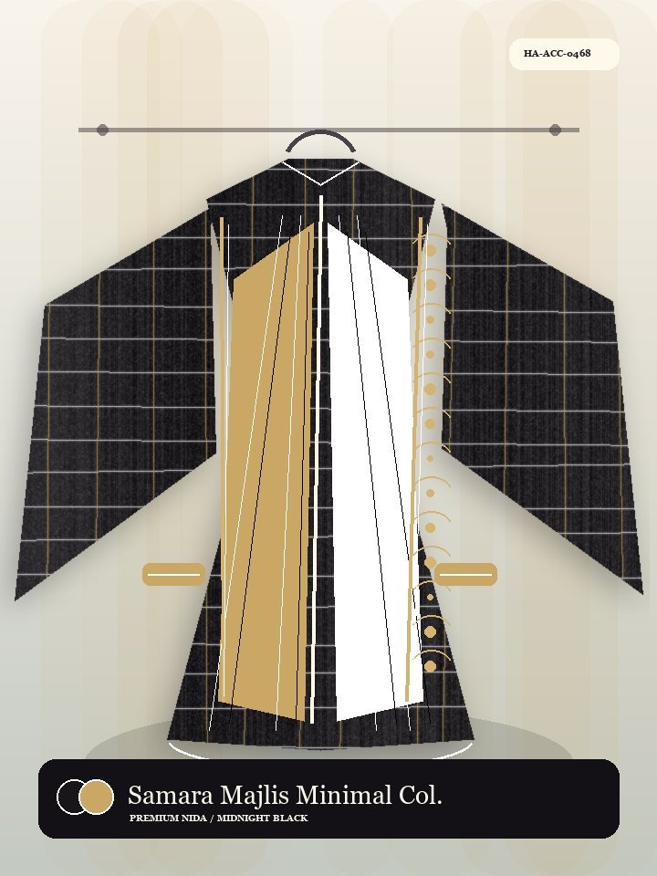 Samara Majlis Minimal Collar Serene Abaya