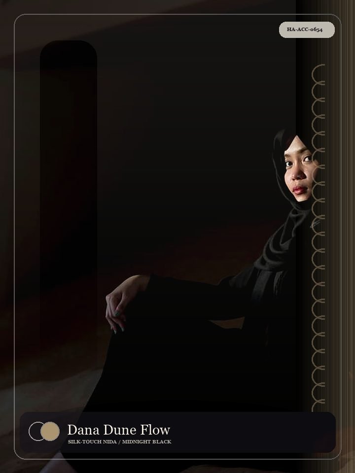 Dana Dune Flow Scallop Edge Signature Abaya