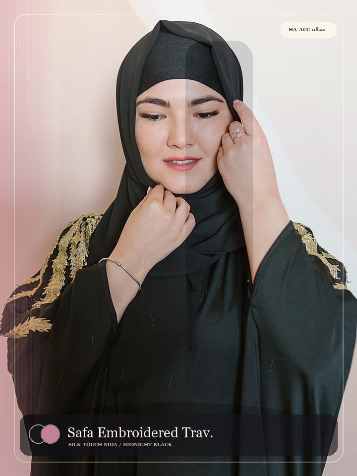 Safa Embroidered Travel Fold Eid Abaya