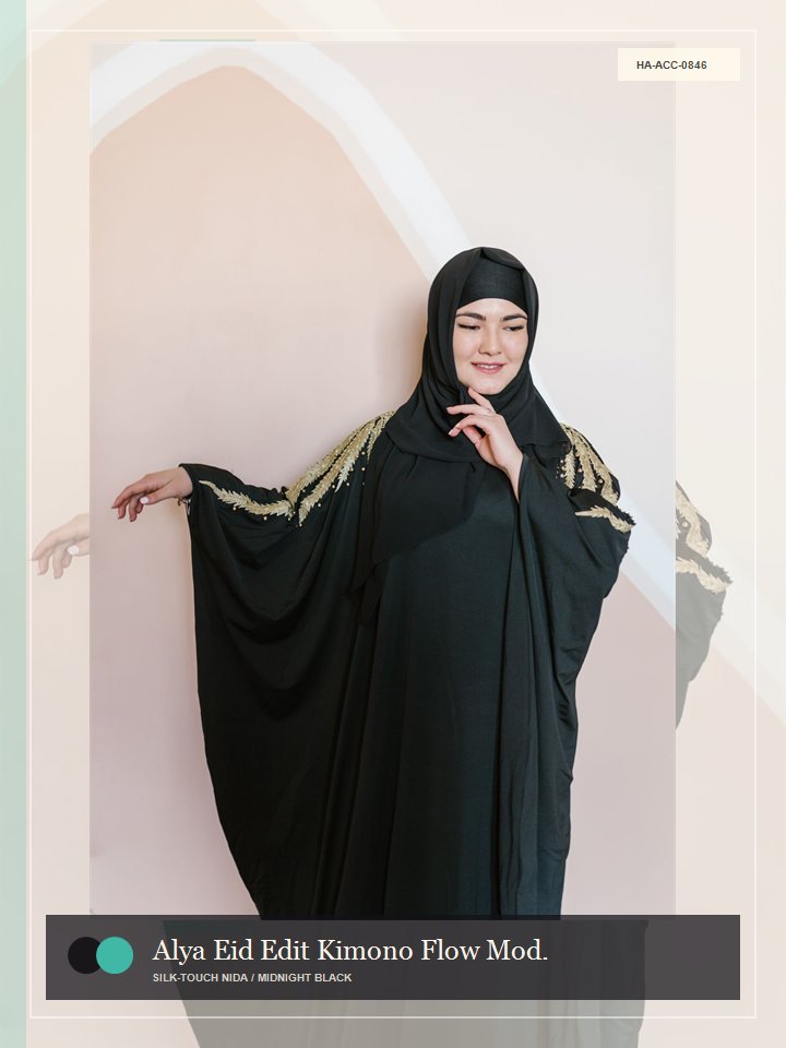 Alya Eid Edit Kimono Flow Modern Abaya