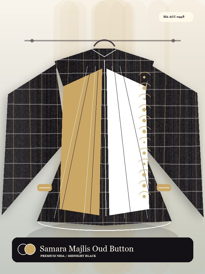 Samara Majlis Oud Button Modern Abaya