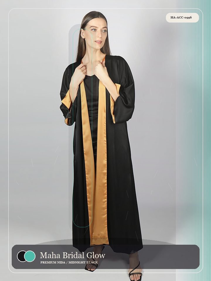 Maha Bridal Glow Kimono Flow Nocturne Abaya