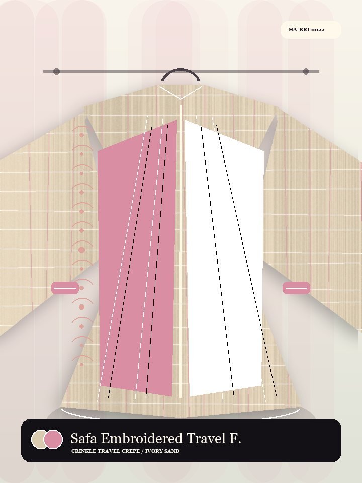 Safa Embroidered Travel Fold Pearl Abaya