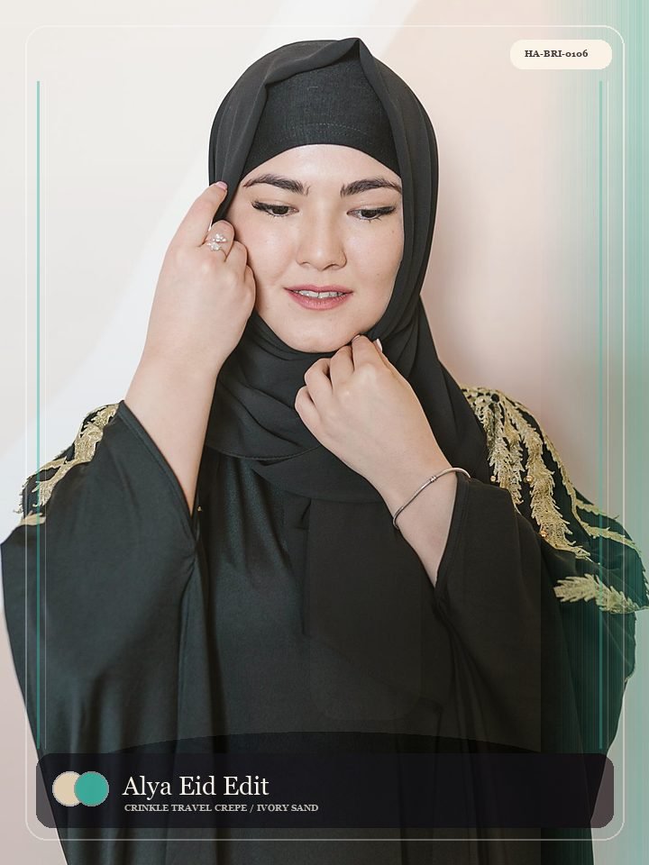 Alya Eid Edit Satin Border Heritage Abaya