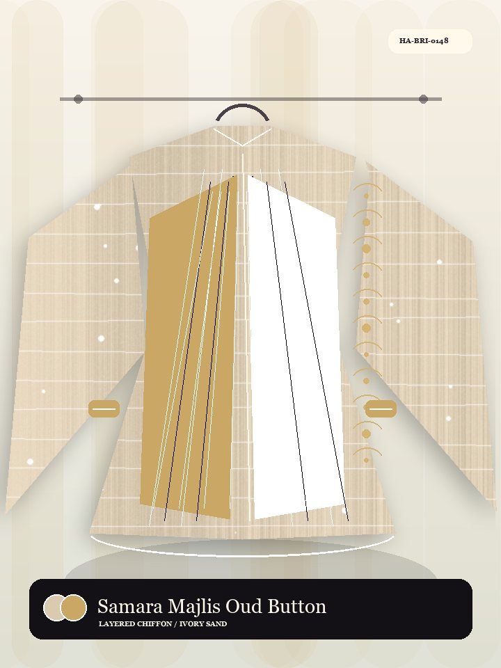Samara Majlis Oud Button Oasis Abaya