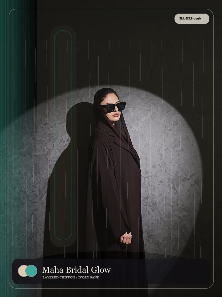 Maha Bridal Glow Kimono Flow Serene Abaya
