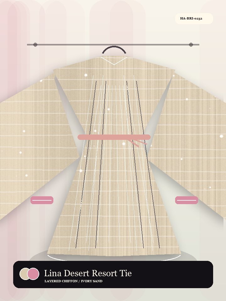 Lina Desert Resort Tie Celeste Abaya