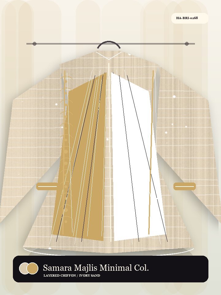 Samara Majlis Minimal Collar Modern Abaya