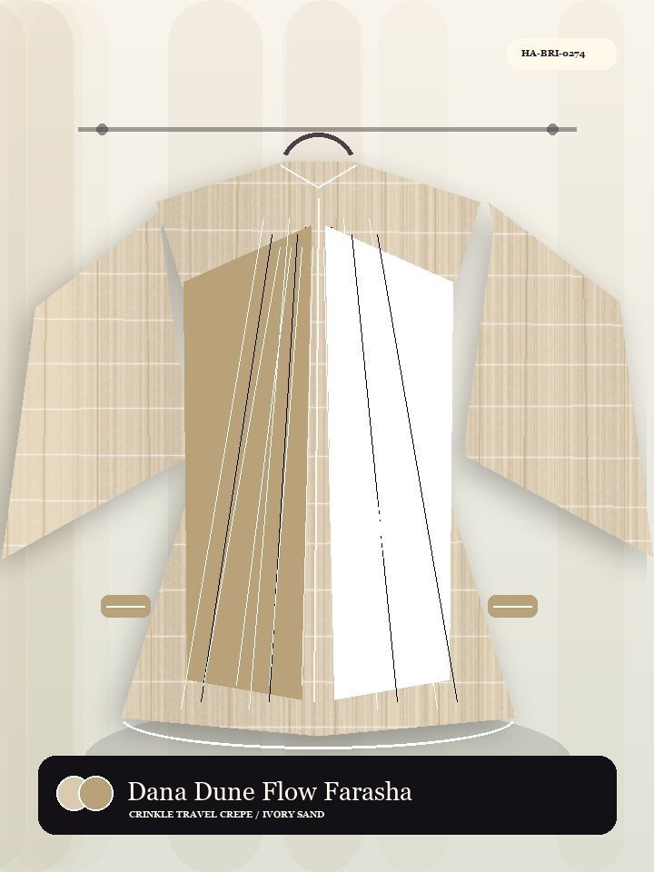 Dana Dune Flow Farasha Drape Dawn Abaya