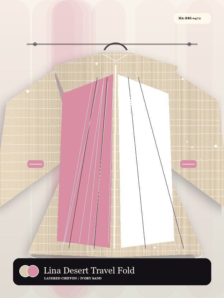 Lina Desert Travel Fold Modern Abaya