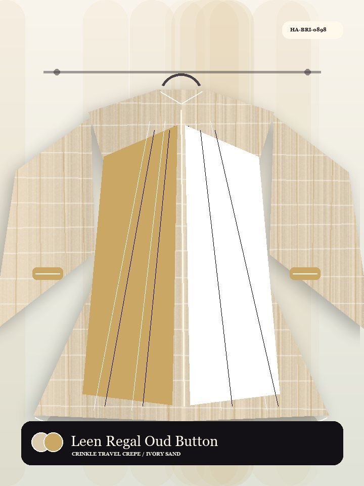 Leen Regal Oud Button Silk Abaya