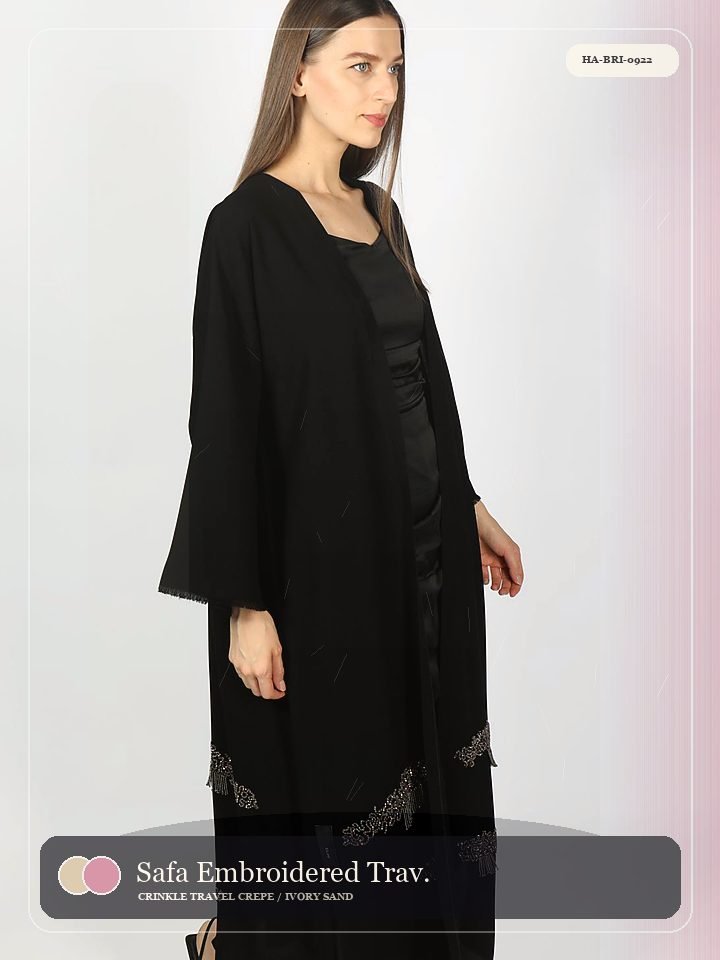 Safa Embroidered Travel Fold Heritage Abaya