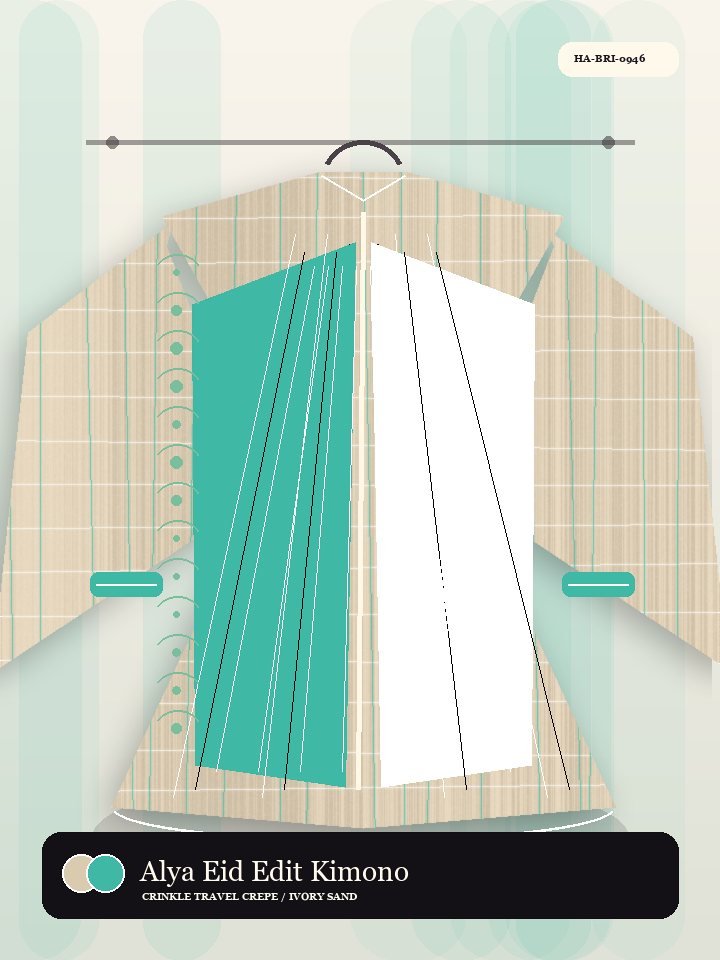 Alya Eid Edit Kimono Flow Celeste Abaya