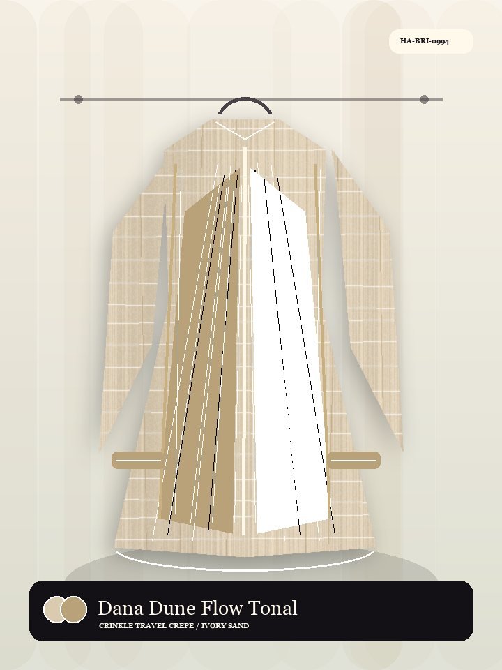 Dana Dune Flow Tonal Piping Signature Abaya