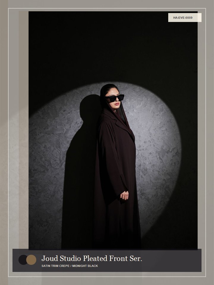 Joud Studio Pleated Front Serene Abaya