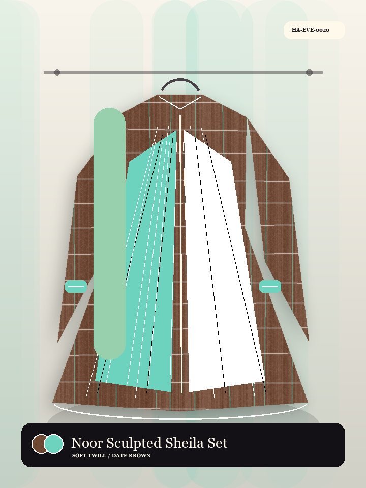 Noor Sculpted Sheila Set Avenue Abaya