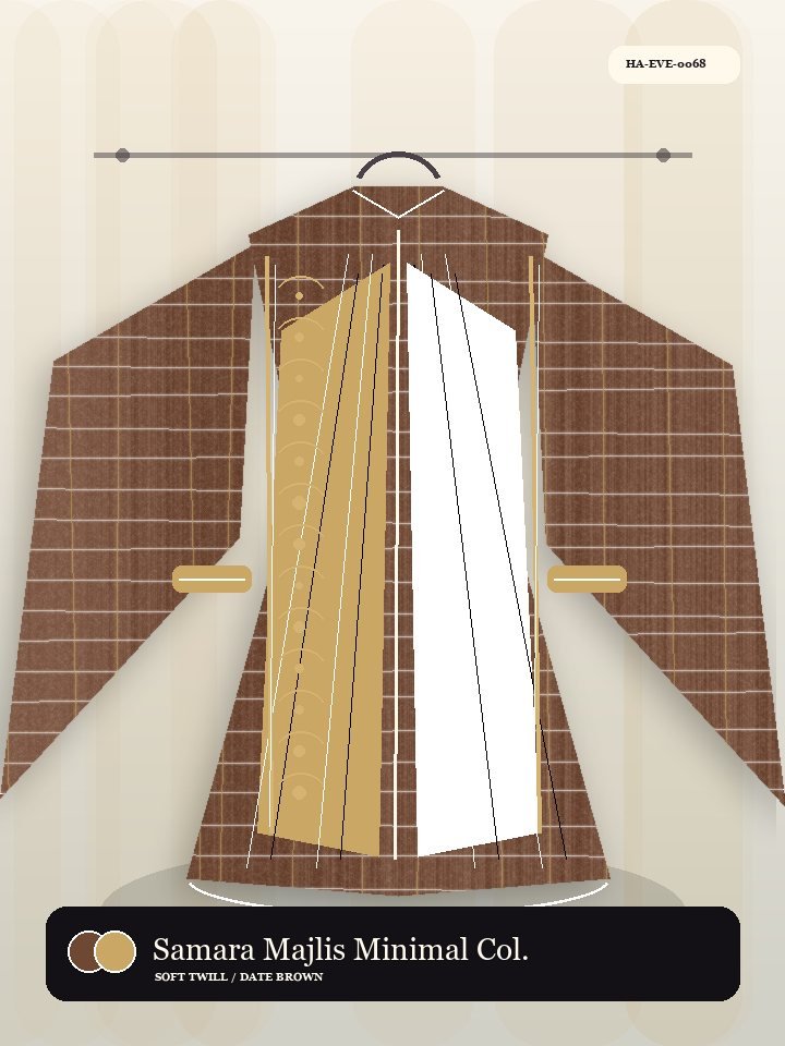 Samara Majlis Minimal Collar Luminous Abaya