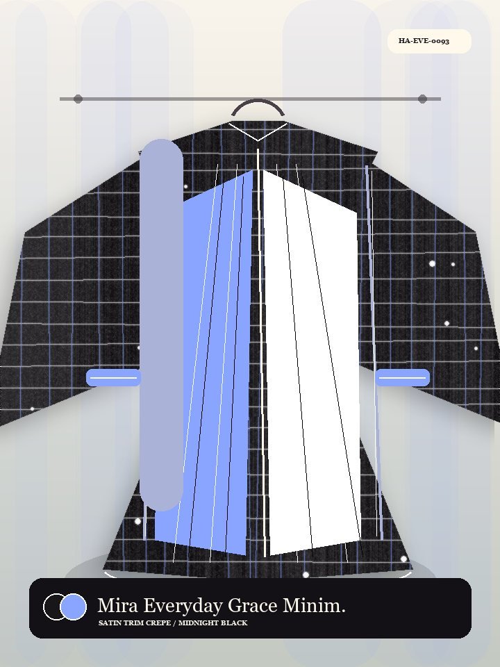 Mira Everyday Grace Minimal Collar Signature Abaya