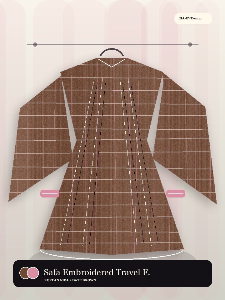 Safa Embroidered Travel Fold Avenue Abaya