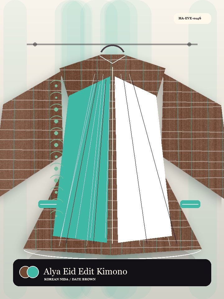 Alya Eid Edit Kimono Flow Nocturne Abaya