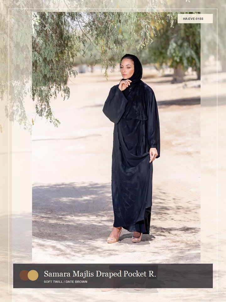 Samara Majlis Draped Pocket Royal Abaya