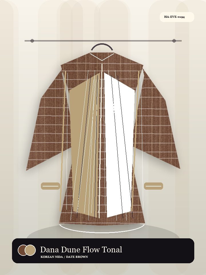 Dana Dune Flow Tonal Piping Dune Abaya