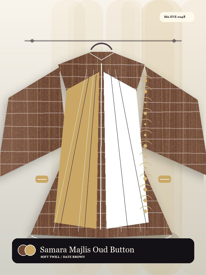Samara Majlis Oud Button Nocturne Abaya