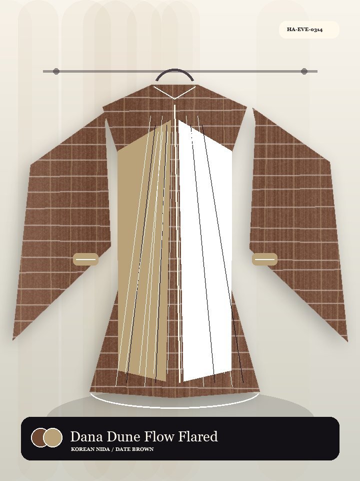 Dana Dune Flow Flared Sleeve Signature Abaya