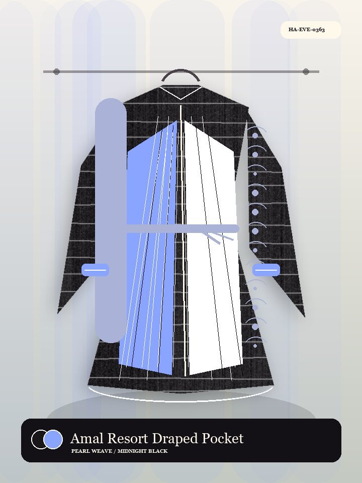 Amal Resort Draped Pocket Eid Abaya