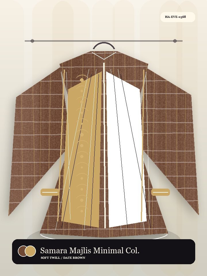 Samara Majlis Minimal Collar Celeste Abaya