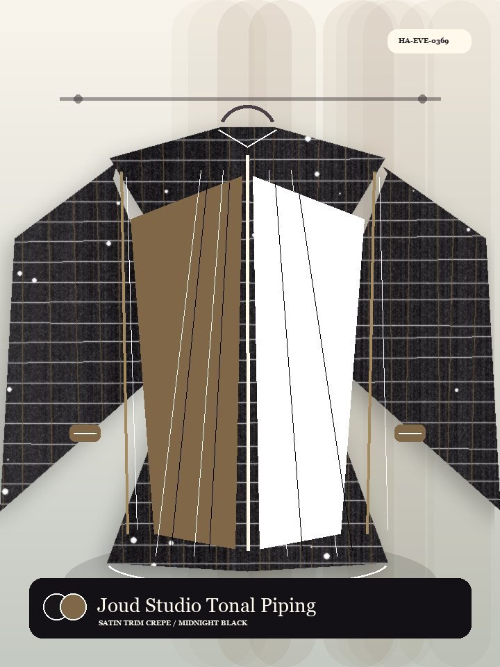 Joud Studio Tonal Piping Oasis Abaya