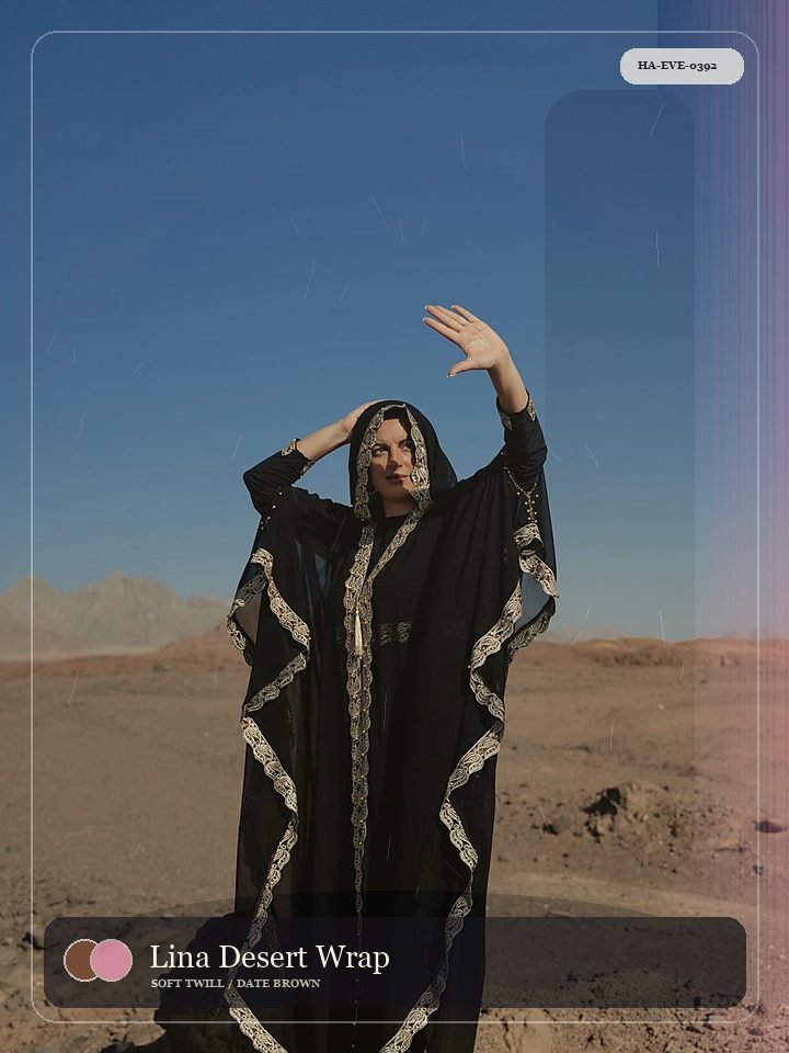 Lina Desert Wrap Front Royal Abaya