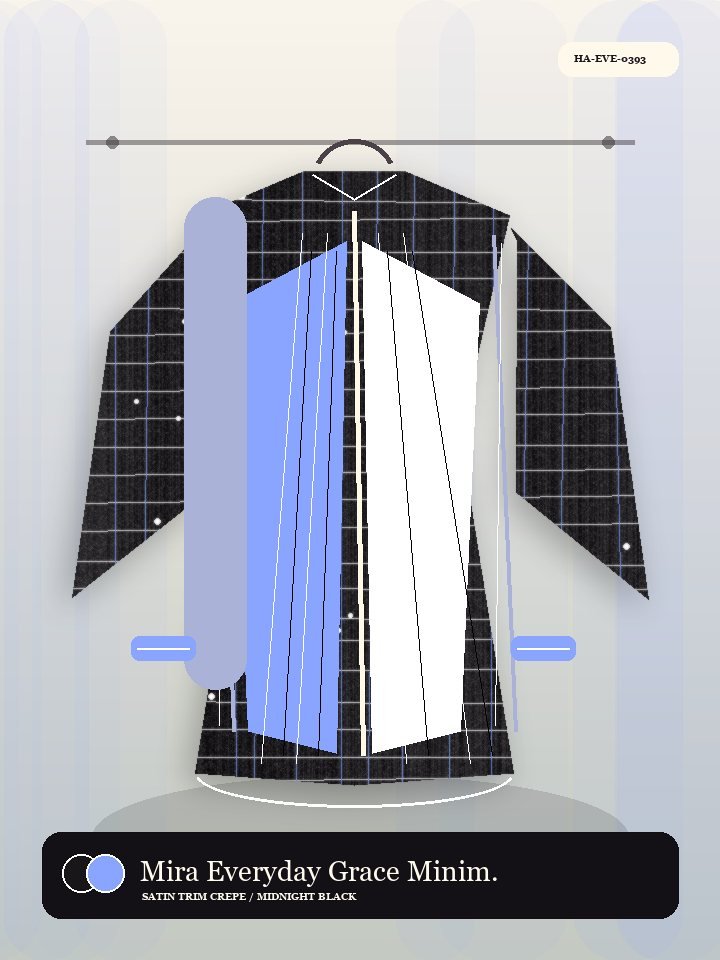 Mira Everyday Grace Minimal Collar Dawn Abaya