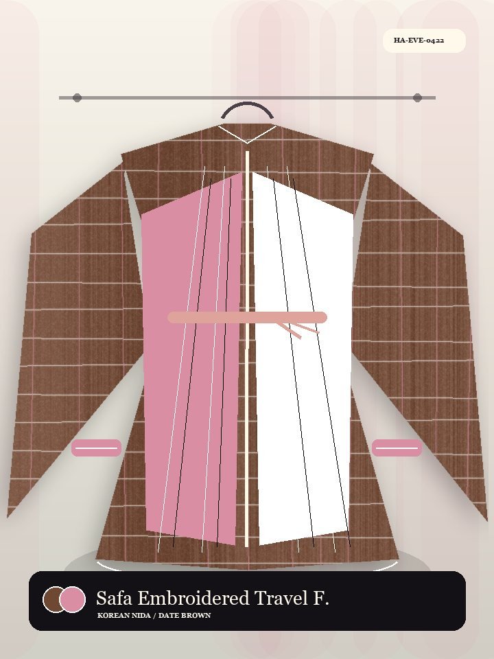 Safa Embroidered Travel Fold Silk Abaya
