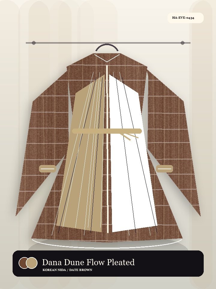 Dana Dune Flow Pleated Front Serene Abaya