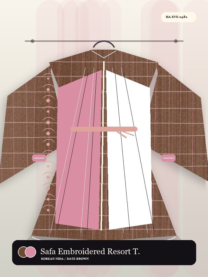Safa Embroidered Resort Tie Eid Abaya