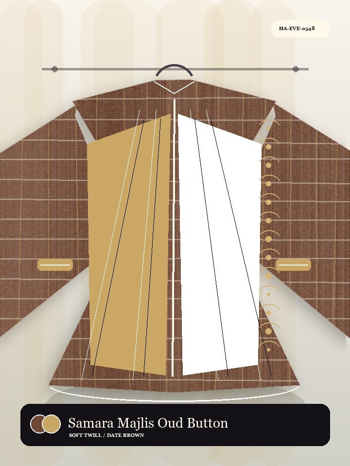 Samara Majlis Oud Button Heritage Abaya