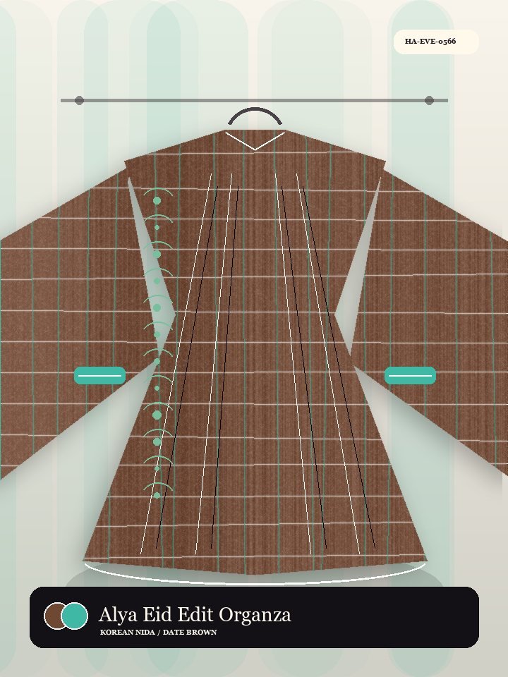 Alya Eid Edit Organza Panel Pearl Abaya