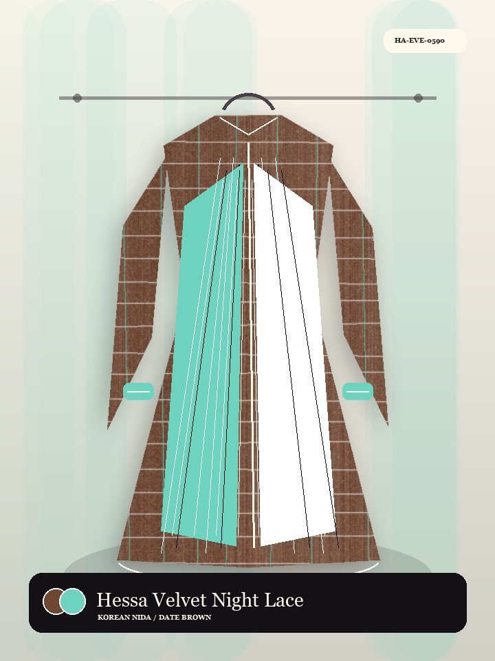 Hessa Velvet Night Lace Inset Oasis Abaya