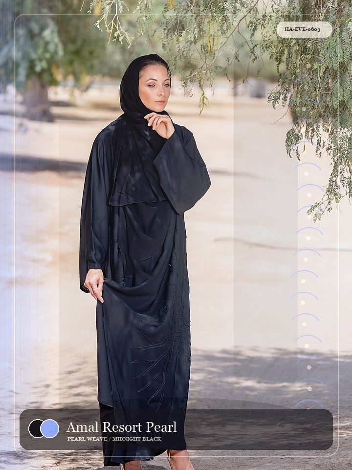 Amal Resort Pearl Cuff Signature Abaya