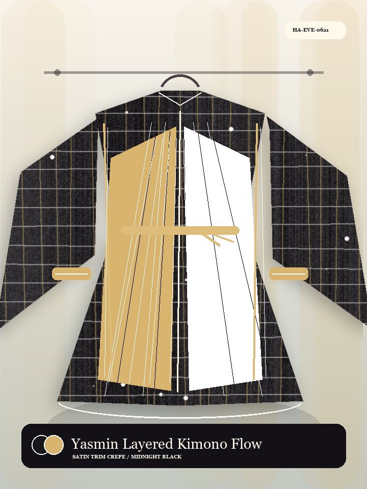 Yasmin Layered Kimono Flow Serene Abaya