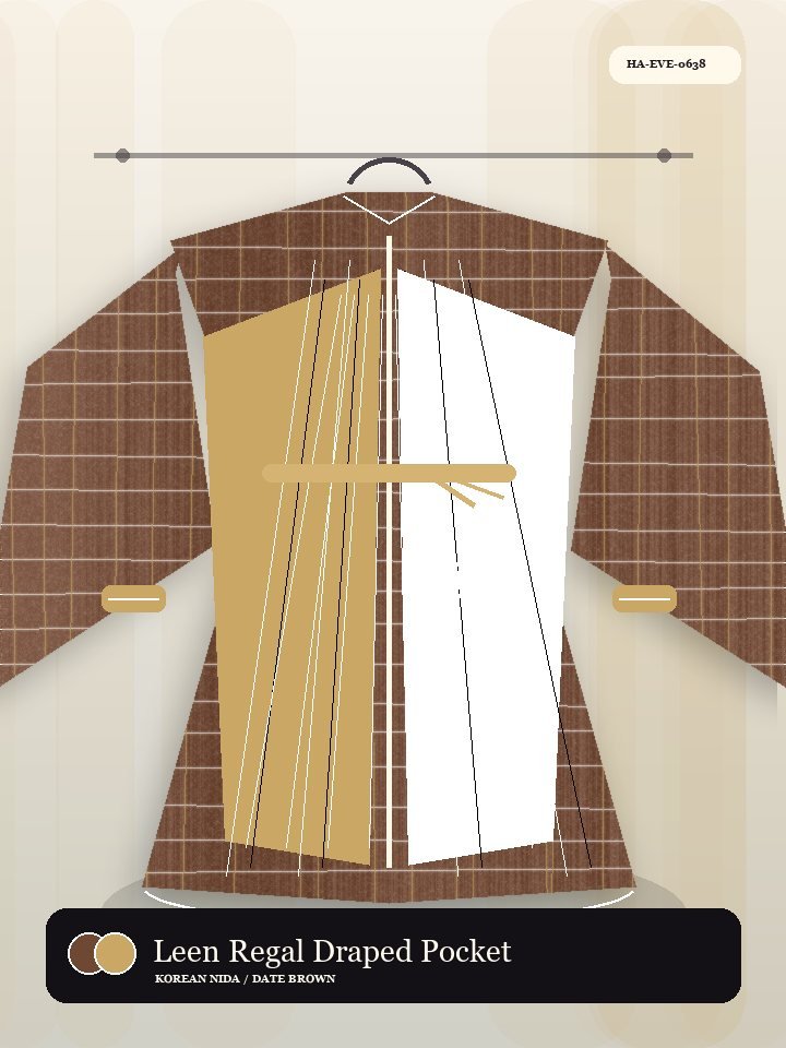 Leen Regal Draped Pocket Serene Abaya