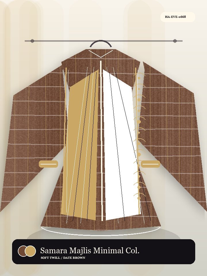 Samara Majlis Minimal Collar Pearl Abaya