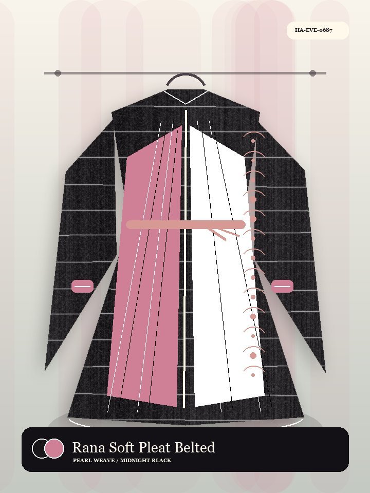 Rana Soft Pleat Belted Wrap Dune Abaya