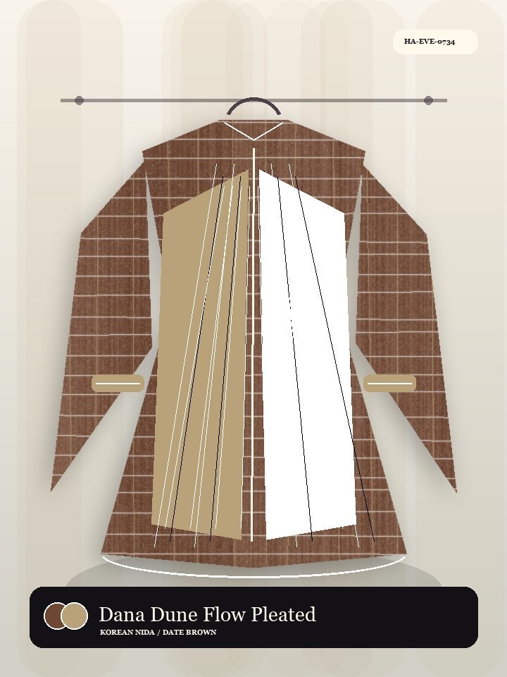 Dana Dune Flow Pleated Front Avenue Abaya