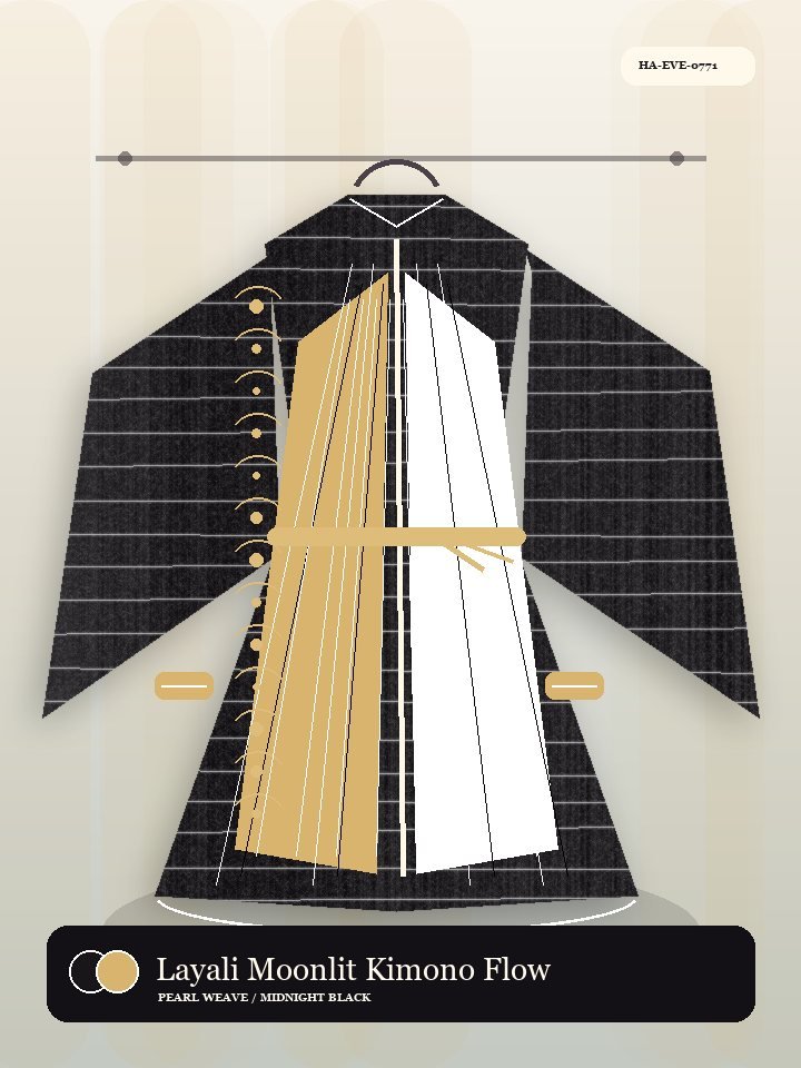 Layali Moonlit Kimono Flow Eid Abaya