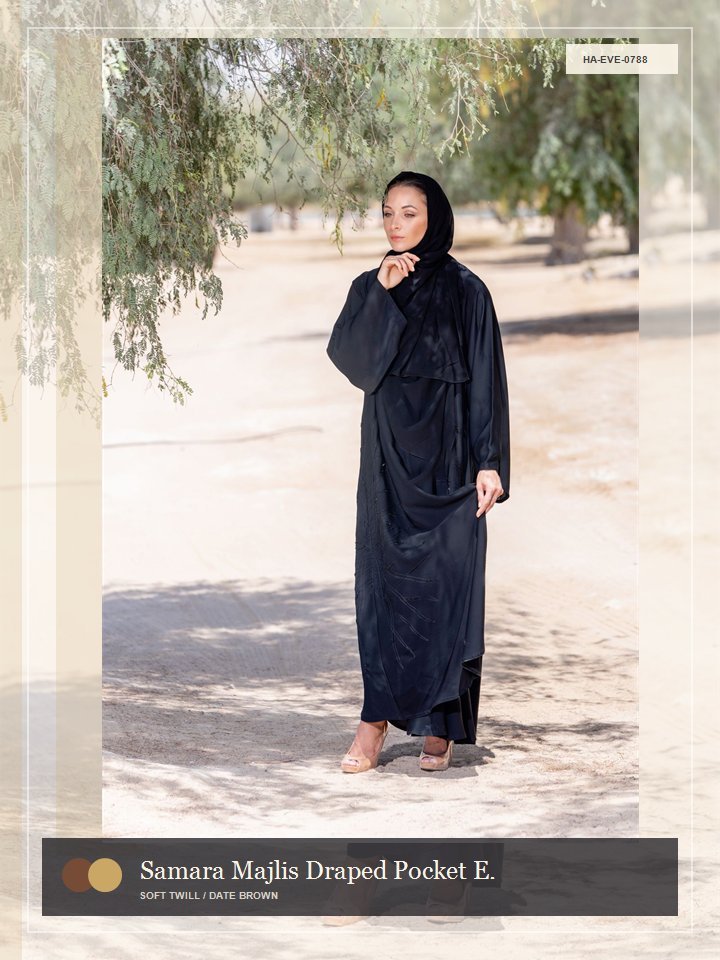 Samara Majlis Draped Pocket Eid Abaya